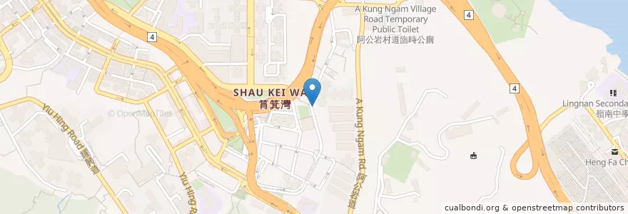 Mapa de ubicacion de 金味軒 en Çin, Guangdong, Hong Kong, Hong Kong Adası, Yeni Bölgeler, 東區 Eastern District.
