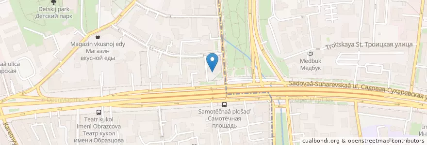 Mapa de ubicacion de Fika en Russia, Distretto Federale Centrale, Москва, Центральный Административный Округ, Тверской Район.