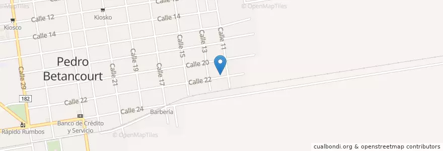 Mapa de ubicacion de Taxista Daykel en Cuba, Matanzas, Pedro Betancourt.