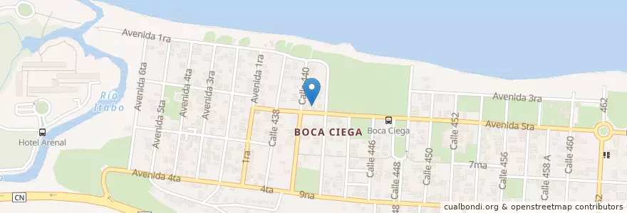 Mapa de ubicacion de El Pescador en کوبا, La Habana, Habana Del Este.