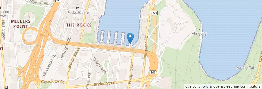 Mapa de ubicacion de Fish and Chips en Avustralya, New South Wales, Council Of The City Of Sydney, Sydney.
