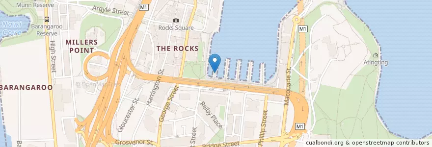 Mapa de ubicacion de the Quay Cafe en استرالیا, New South Wales, Council Of The City Of Sydney, Sydney.