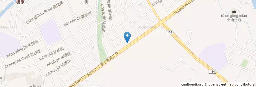 Mapa de ubicacion de 綠崧動物醫院 en تایوان, 桃園市, 中壢區.