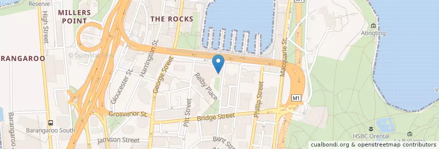 Mapa de ubicacion de Paragon Hotel en Australia, New South Wales, Council Of The City Of Sydney, Sydney.