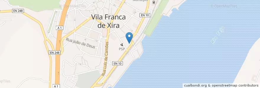 Mapa de ubicacion de Telepizza en Portugal, Área Metropolitana De Lisboa, Lissabon, Grande Lisboa, Vila Franca De Xira, Vila Franca De Xira.