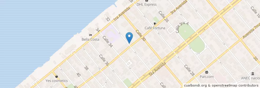 Mapa de ubicacion de Café de Tula en 쿠바, La Habana.