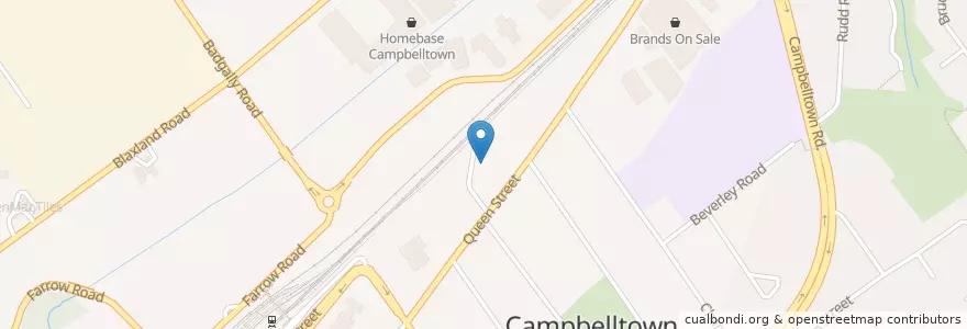 Mapa de ubicacion de Langdon Avenue N en Australia, Nueva Gales Del Sur, Campbelltown City Council, Sydney.