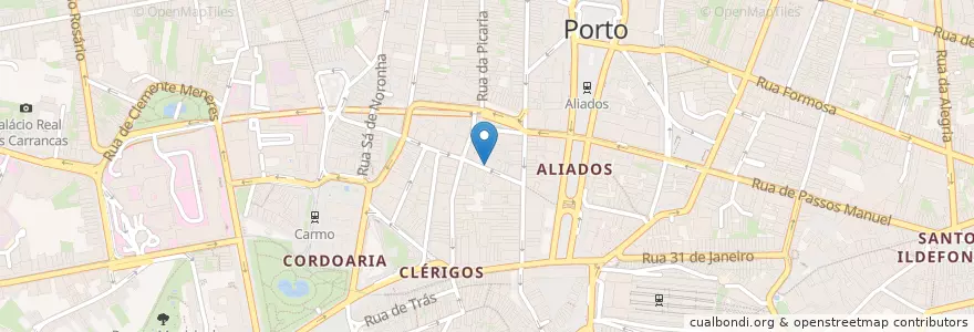 Mapa de ubicacion de Laboratório de prótese dentária en 포르투갈, 노르트 지방, Área Metropolitana Do Porto, 포르투, Porto, Cedofeita, Santo Ildefonso, Sé, Miragaia, São Nicolau E Vitória.