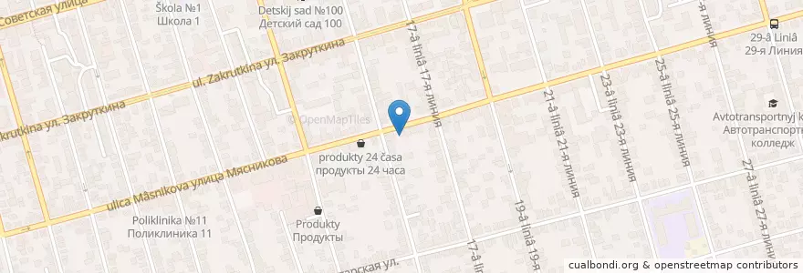 Mapa de ubicacion de Qiwi en Russie, District Fédéral Du Sud, Ростовская Область, Городской Округ Ростов-На-Дону.