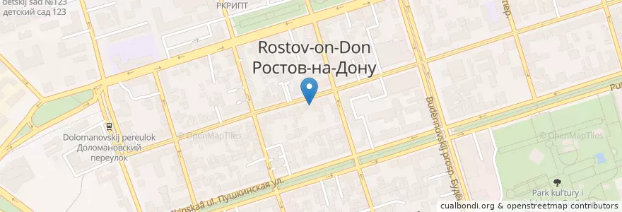 Mapa de ubicacion de Qiwi en ロシア, 南部連邦管区, ロストフ州, Городской Округ Ростов-На-Дону.