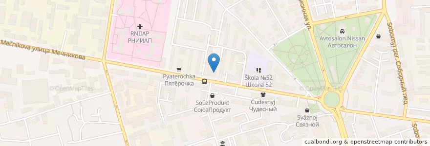 Mapa de ubicacion de Qiwi en 러시아, 남부연방관구, Ростовская Область, Городской Округ Ростов-На-Дону.