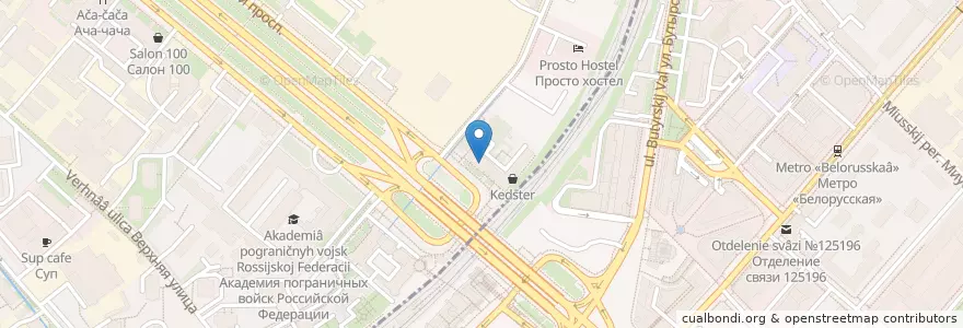Mapa de ubicacion de Кофе муз en Russia, Distretto Federale Centrale, Москва, Центральный Административный Округ, Тверской Район.