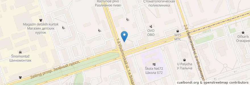 Mapa de ubicacion de Кофе муз en Russie, District Fédéral Central, Moscou, Восточный Административный Округ, Район Перово.