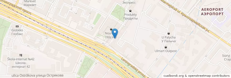Mapa de ubicacion de Cofix en 俄罗斯/俄羅斯, Центральный Федеральный Округ, Москва, Северный Административный Округ, Район Аэропорт.