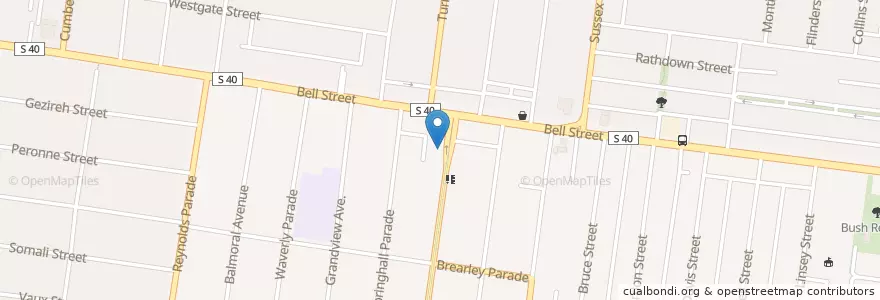 Mapa de ubicacion de Shop 225 en Australie, Victoria, City Of Moreland.