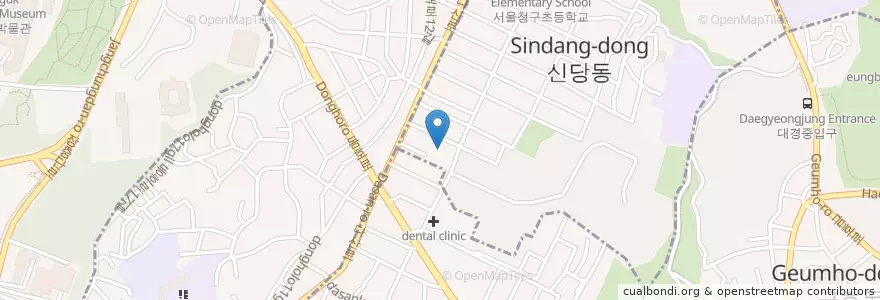 Mapa de ubicacion de 신일교회 en 韩国/南韓, 首尔, 中區, 청구동.