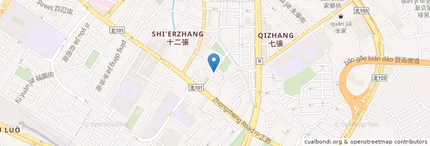 Mapa de ubicacion de 麥町吐司工坊 en Taiwan, 新北市, 新店區.