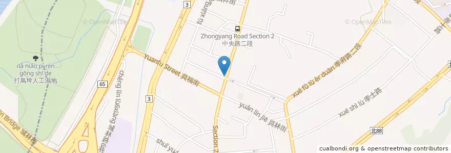 Mapa de ubicacion de 一桶天下麻辣燙 en تايوان, تايبيه الجديدة, 土城區.