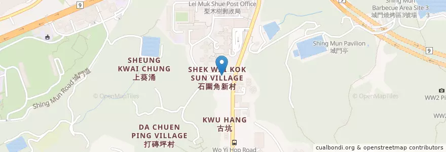 Mapa de ubicacion de 林虹牙科醫生 Dr. Andrew Lam Dental Surgeon en 중국, 광둥성, 홍콩, 신제, 荃灣區 Tsuen Wan District.