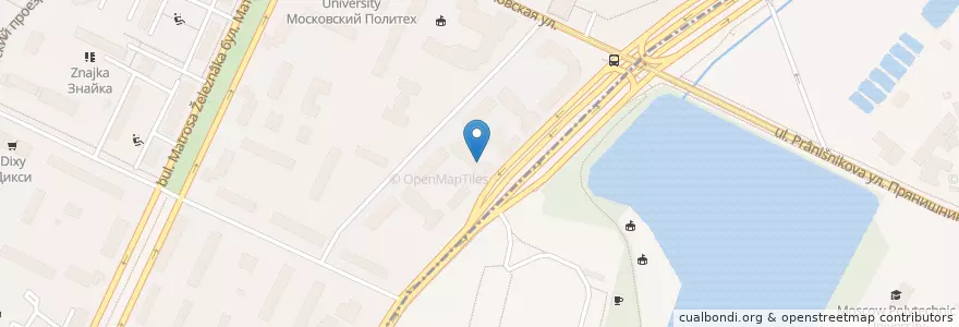 Mapa de ubicacion de Портерная en Russia, Distretto Federale Centrale, Москва, Северный Административный Округ, Район Коптево.