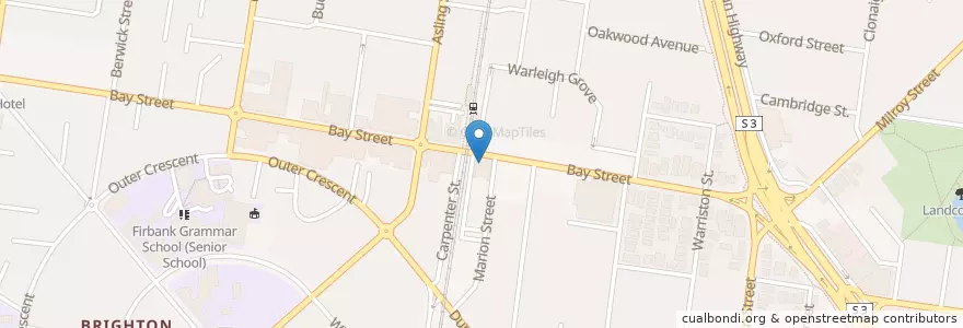 Mapa de ubicacion de Captain & Co. en Australien, Victoria, City Of Bayside.