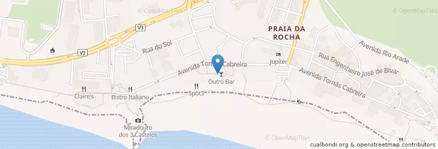 Mapa de ubicacion de Outro Bar en Portugal, Algarve, Algarve, Faro, Portimão, Portimão.