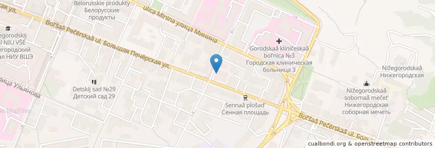 Mapa de ubicacion de ТЕМП кофе en ロシア, 沿ヴォルガ連邦管区, ニジニ・ノヴゴロド州, ニジニ・ノヴゴロド管区.