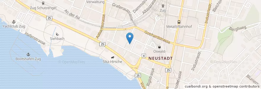Mapa de ubicacion de Musikschule en Schweiz/Suisse/Svizzera/Svizra, Zug, Zug.