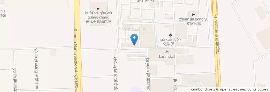 Mapa de ubicacion de IMHE en 中国, 四川省, 成都市, 武侯区.