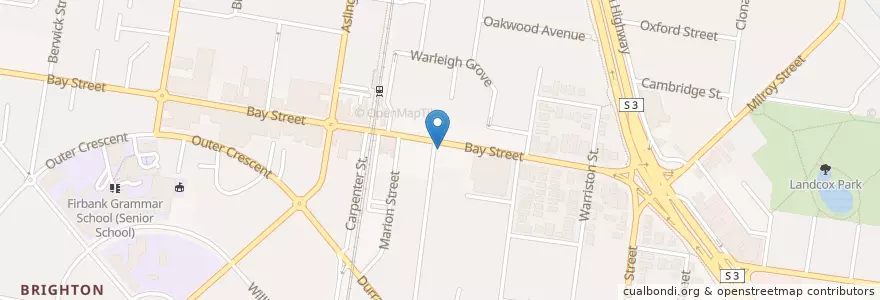 Mapa de ubicacion de Little Sister en Австралия, Виктория, City Of Bayside.