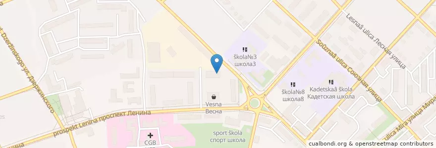 Mapa de ubicacion de Отдел социальной защиты en Rusia, Distrito Federal Central, Óblast De Briansk, Клинцовский Район, Городской Округ Клинцы.