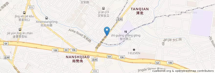 Mapa de ubicacion de 誼安牙醫診所 en Taiwan, Nuova Taipei, Džonghė, Yonghe.