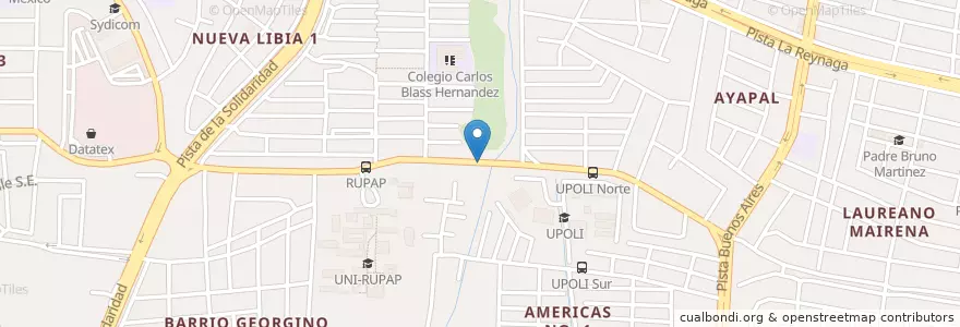 Mapa de ubicacion de Nicole en ニカラグア, マナグア県, Managua (Municipio).