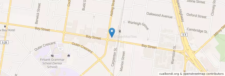 Mapa de ubicacion de Le Cinque Terre en Australien, Victoria, City Of Bayside.