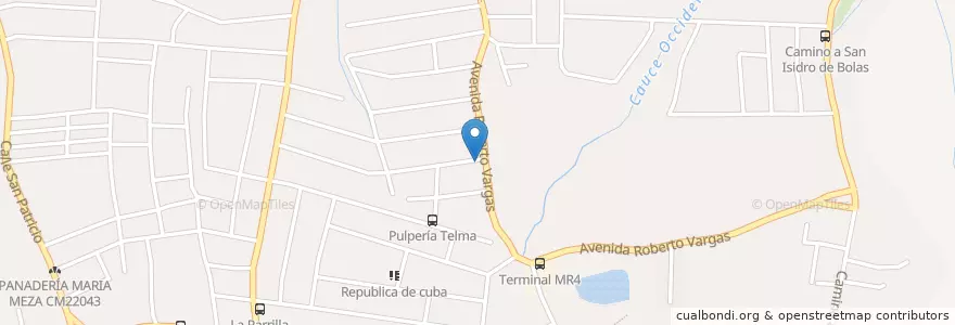 Mapa de ubicacion de El Maestro #2 en Nicaragua, Departamento De Managua, Managua (Municipio).