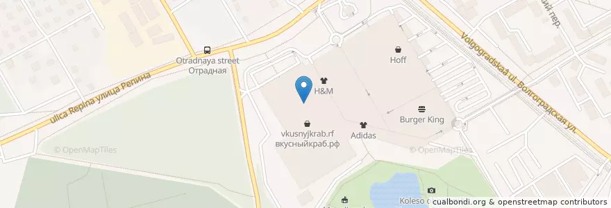 Mapa de ubicacion de Французский пекарь en ロシア, ウラル連邦管区, スヴェルドロフスク州, エカテリンブルク管区.