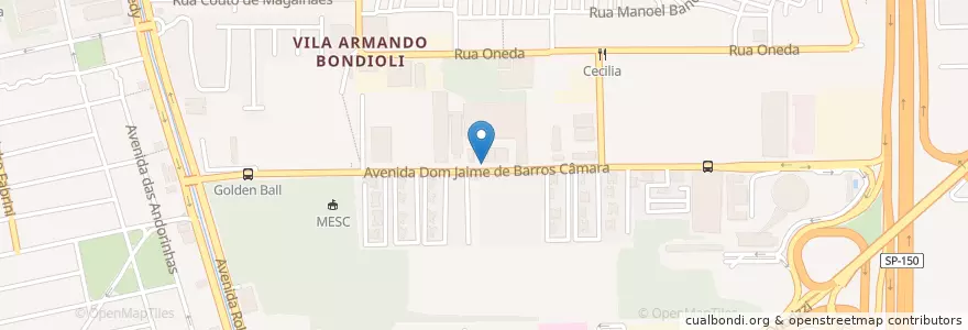 Mapa de ubicacion de Bacoa Burger en Brazilië, Regio Zuidoost, São Paulo, Região Geográfica Intermediária De São Paulo, Região Metropolitana De São Paulo, Região Imediata De São Paulo, São Bernardo Do Campo.