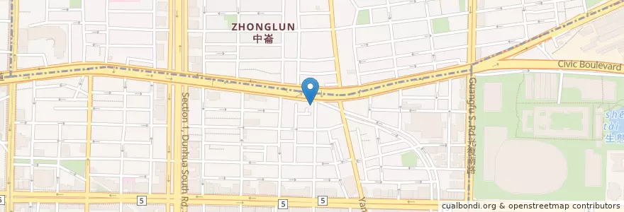 Mapa de ubicacion de 吽炸居酒屋 en Taiwan, 新北市, Taipé, 大安區.