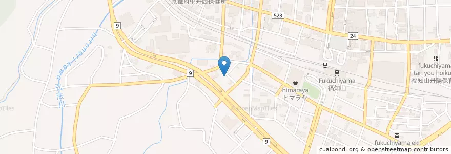 Mapa de ubicacion de フィールド en Japon, Préfecture De Kyoto, Fukuchiyama.