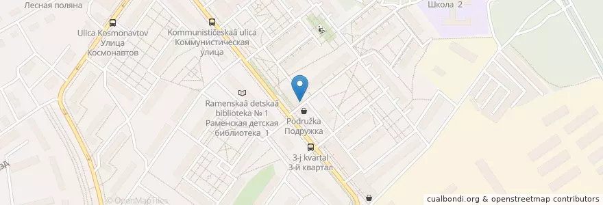 Mapa de ubicacion de Норма en Россия, Центральный Федеральный Округ, Московская Область, Раменский Городской Округ.