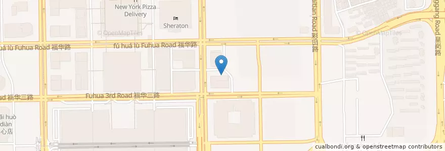 Mapa de ubicacion de 宁波银行深圳分行 en 中国, 广东省, 深圳市, 福田区.