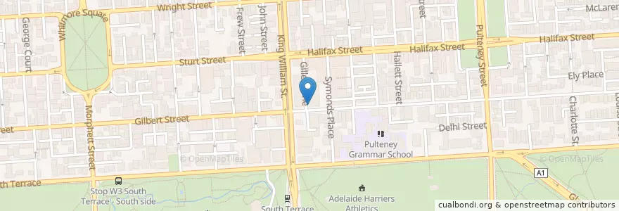 Mapa de ubicacion de Sushi in the City Adelaide en Австралия, Южная Австралия, Adelaide, Adelaide City Council.