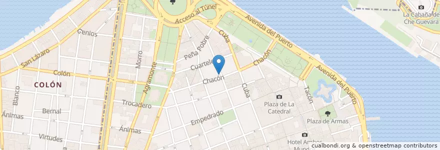Mapa de ubicacion de Le Petit en 쿠바, La Habana, La Habana Vieja.