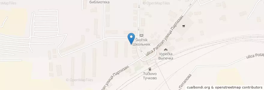 Mapa de ubicacion de Тучково 143132 en Россия, Центральный Федеральный Округ, Московская Область, Рузский Городской Округ.