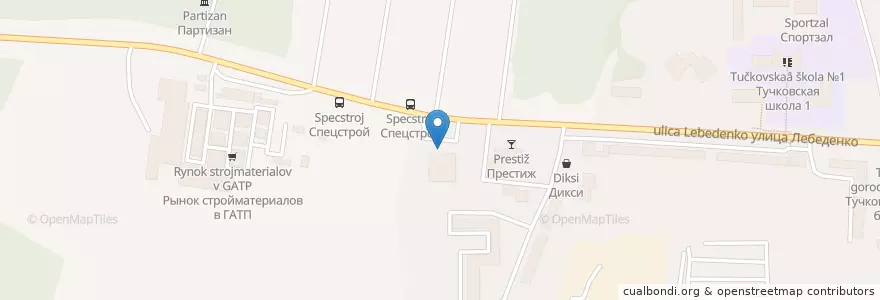 Mapa de ubicacion de АвтоВАЗ сервис en 俄罗斯/俄羅斯, Центральный Федеральный Округ, 莫斯科州, Рузский Городской Округ.