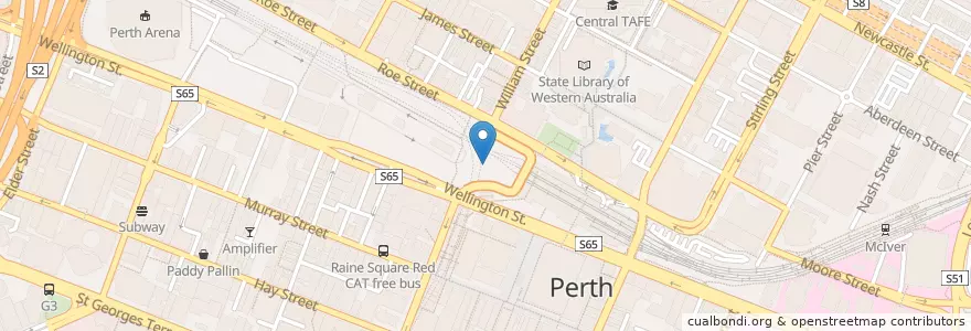 Mapa de ubicacion de Le Vietnam en استرالیا, Western Australia, City Of Perth.