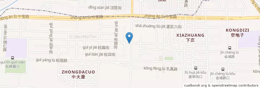 Mapa de ubicacion de 雞腿飯 en Taiwan, Kaohsiung, Distretto Di Xiaogang.