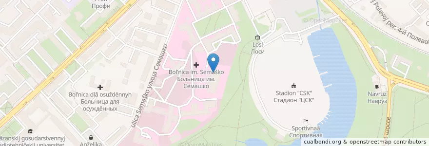 Mapa de ubicacion de Офтальмологический травмпункт en Russland, Föderationskreis Zentralrussland, Oblast Rjasan, Городской Округ Рязань.