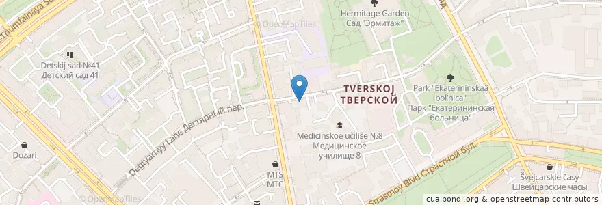 Mapa de ubicacion de Посольство Судана en Россия, Центральный Федеральный Округ, Москва, Центральный Административный Округ, Тверской Район.