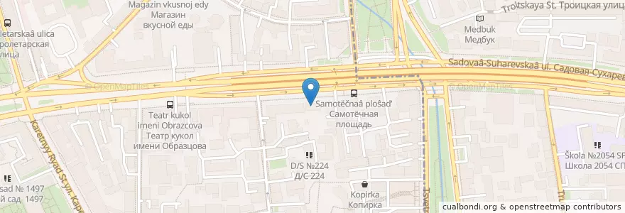 Mapa de ubicacion de посольство Ливана en Rússia, Distrito Federal Central, Москва, Центральный Административный Округ, Тверской Район.